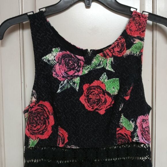 Free People Sz. 0 Printed Daisy Waist Dress Festival Concert Grunge - Picture 9 of 16